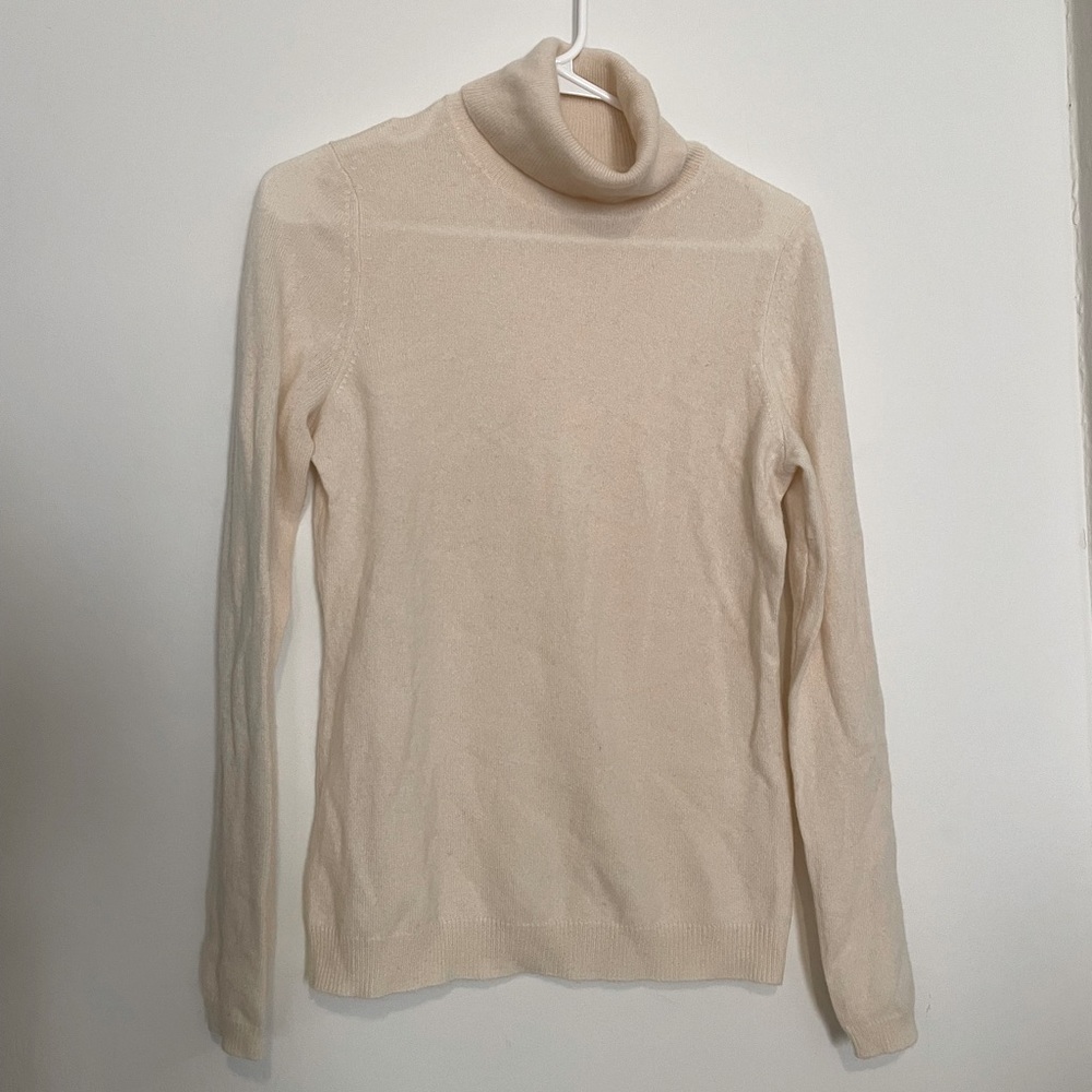 Cream Cashmere Turtleneck